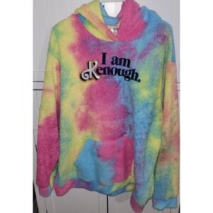 Barbie The Movie Kenough Hoodie XXL Tie Dye Plush Fleece New without tags unisex